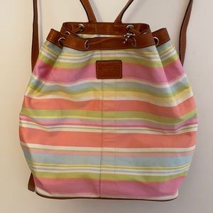 Colorful coach backpack